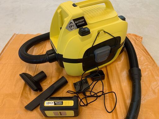 ［お取引決定］ケルヒャー(KARCHER) 乾湿両用バキュームクリーナー ブロワー機能付き WD1 バッテリーセット