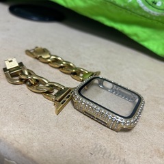 Apple Watch series4 44mm用　ゴールドカバー&ジルコニアカバーの画像