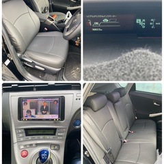 🉐人気の黒　トヨタ プリウス Ｓ　スマートキー　ナビＴＶ　ＣＤ　ドライブレコーダー　バックモニター　ＥＴＣ　ハイブリッド車 （車検整備付）プリウス30後期　バッテリー新品🉐の画像