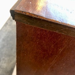 レトロ　ブラウン 木製タンス 5引き出し ダイヤモンド扉の画像