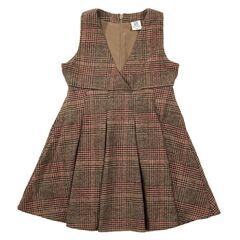 【新品】devirock デビロック シャギーチェックジャンパースカート 女の子 チェック柄　ワンピース　オールインワン　150の画像