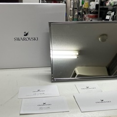 ☆値下げ☆ロ2501-495 SWAROVSKI 置き鏡 シルバ...