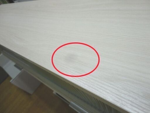 カウンター上置き収納棚 幅90㎝ 両側から使える収納棚 ガラス戸 引き出し×2杯付き 調味料棚 ホワイトウッド 西岡店