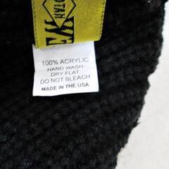 ニューヨークハット USA製　ニット帽　Chunky Cuff　ニットキャップ　ダブル 折り返し NEWYORK HAT　チャンキーカフ　黒　ブラックの画像