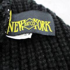 ニューヨークハット USA製　ニット帽　Chunky Cuff　ニットキャップ　ダブル 折り返し NEWYORK HAT　チャンキーカフ　黒　ブラックの画像