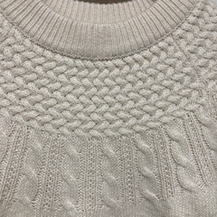 アイボリーニット　M sizeの画像