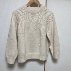 アイボリーニット　M size