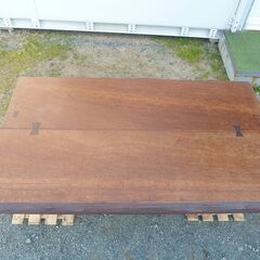 天然木 座敷テーブル 組立式の画像