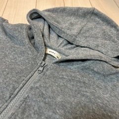 good-i タオル生地 グレー パーカー 160cmの画像