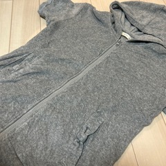 good-i タオル生地 グレー パーカー 160cmの画像