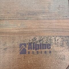★ジモティ割あり★ Alpine DESIGN キッチンテーブル ブラック H78×D46×W145 クリーニング済み TC2635の画像