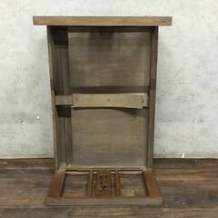 🔷🔶🔷BF17/40　木製 座卓 ローテーブル 天板69.6×44.5cm 引き出し付き 文机 レトロ アンティーク 和家具★〇🔷🔶🔷の画像