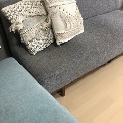 水色   ソファ オットマンの画像