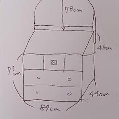 鏡付き　たんすの画像