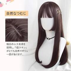 姫カット　ウィッグ　ロングストレート