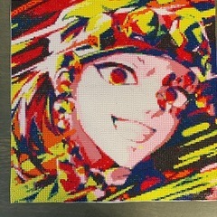 ダイヤモンドアート　完成品　鬼滅の刃　宇髄