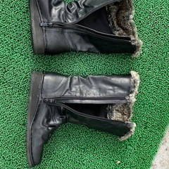 【中古】レディースブーツMサイズファスナー付30cmの画像