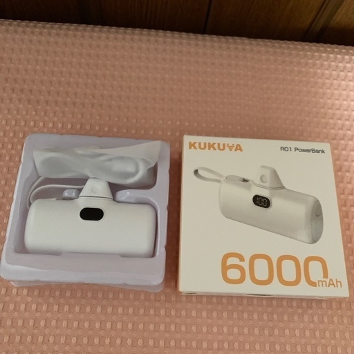 6000mAh モバイルバッテリー　未使用に近い