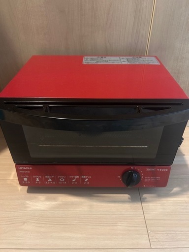日立 HITACHI オーブントースター HTO-CT30 レッド 2015年製