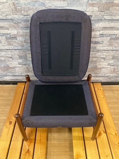 美品 karimoku カリモク家具 スツール オットマン  木製 ファブリック 椅子 腰掛 カリモクスタンダードモダン