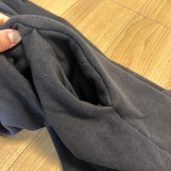 UNIQLO ユニクロ　パーカーワンピース　ブラック　黒の画像