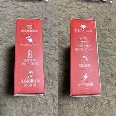 【新品未使用】ワイヤレスイヤホン　黒の画像