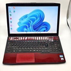バッテリー新品 レッドカラー 15.6 富士通 ノートPC LIFEBOOK AH77/J Core i7-3632QM windows10 home 16GB SSD256GB  カメラあり オフィス (B489)の画像