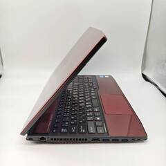 バッテリー新品 レッドカラー 15.6 富士通 ノートPC LIFEBOOK AH77/J Core i7-3632QM windows10 home 16GB SSD256GB  カメラあり オフィス (B489)の画像