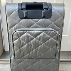 キャリーケース キャリーバッグ 布製 シルバーの画像