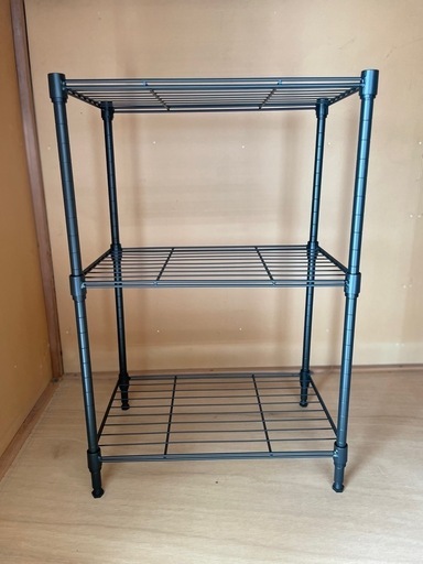 ※購入者決定しました！【美品】スチール棚　黒色