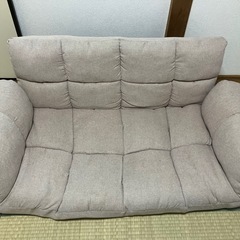 ソファ/2人掛/ロー/ベージュ/リクライニングの画像