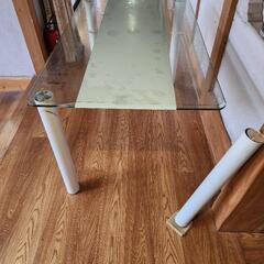 ジャンク、 ガラステーブルの画像