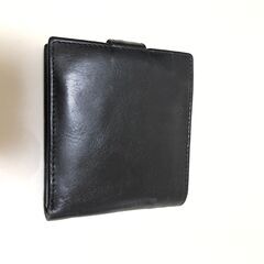 二つ折り財布 メンズ ブラックの画像