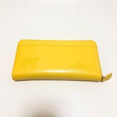 金運 長財布 黄色 ファスナータイプの画像