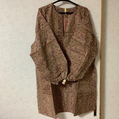 昭和レトロ　チュニック　ブラウス　エスニック　ペーズリー　民族的