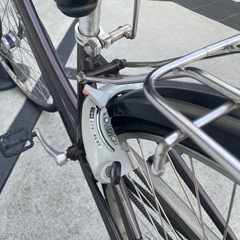 ブリヂストン　アルベルト　27インチ　ブラックシルバー通学仕様の画像