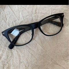 本日受付終了❗️伊達メガネ👓　マットブラック　