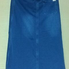 千趣会フリースデニムスカートの画像