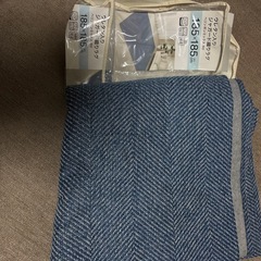 ニトリ　ラグ　ブルーの画像