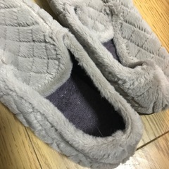 未使用Lサイズ　グレー ローファーボアの画像