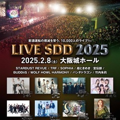 大阪城ホール2名分ライブSDDチケット2月8日土曜