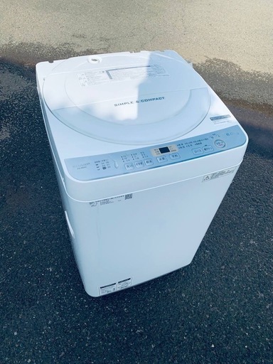 EJ3621番✨SHARP✨電気洗濯機 ✨ES-GE6C-W