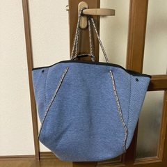 ブルー大きいバック