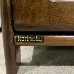 『karimoku』 カリモク チェスト 電話台 TEL台 ファックス台 FAX台 飾棚 飾り棚 花台 RWche5の画像
