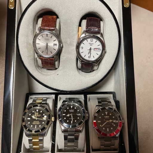 自動巻き五本ケース付き