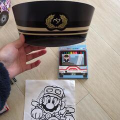 名鉄バス運転士さんハット＆鉛筆　ウルトラマンぬりえ残りなどの画像