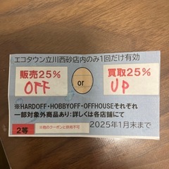 エコタウン立川西砂町店割引チケット