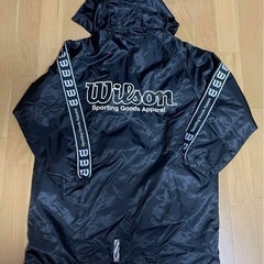 Wilson /ウィルソン　フード付ベンチコート ブラック 美品　150サイズの画像