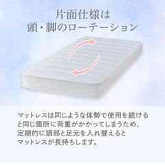 ゼミダブル　ポケット　コイルマットレス　の画像
