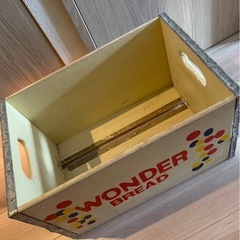 ヴィンテージ風木箱2個セット(ロゴ)の画像